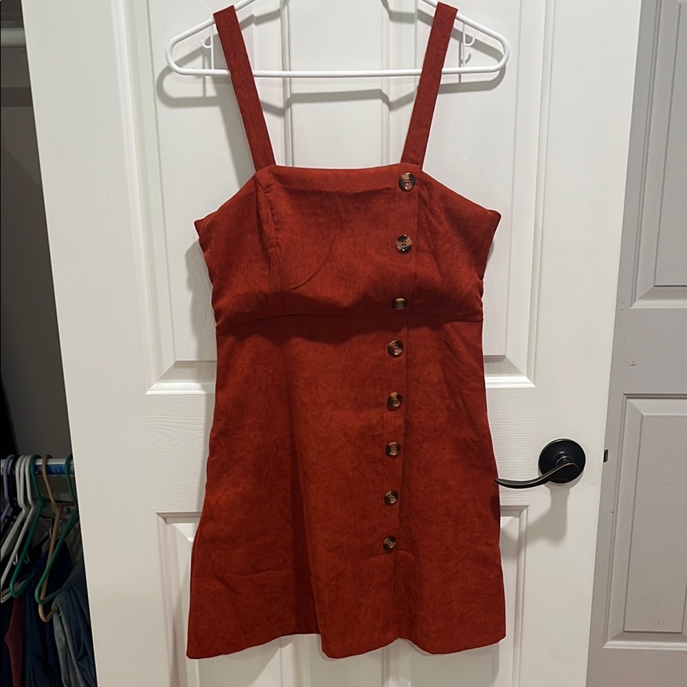 Amazon Women's Red Button-Down Dress